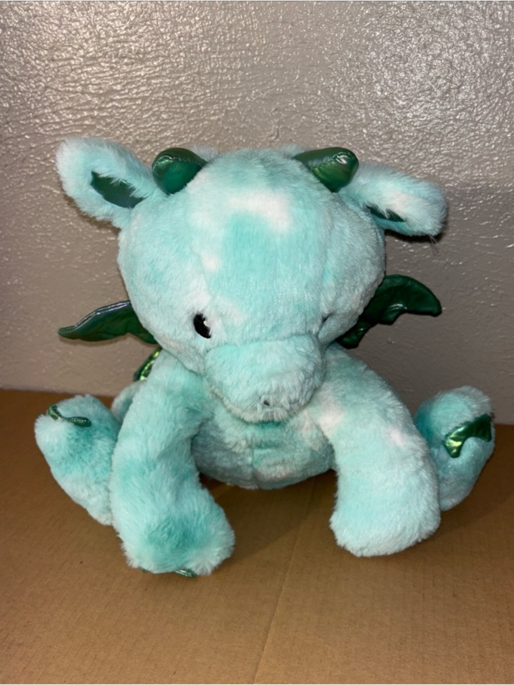 FAO Schwarz Glow  Green Dragon Plush With Lights and Sound Toy